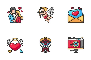 Romantico y amor Icon Pack