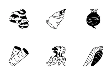 Root Vegetables Icon Pack