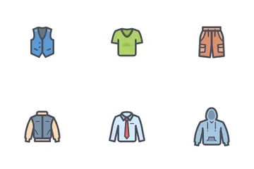 Ropa de hombre Icon Pack