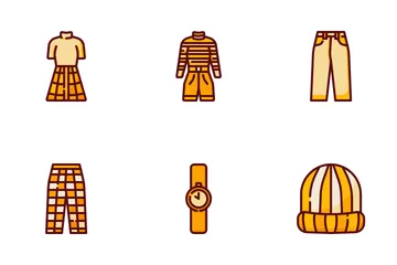 Ropa de otoño Paquete de Iconos