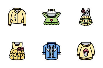 Ropa de niños Icon Pack