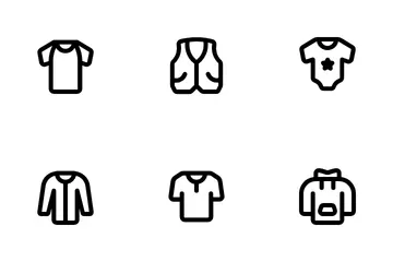 Ropa y accesorios Paquete de Iconos