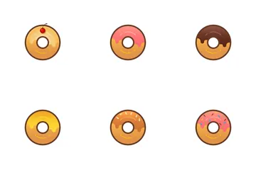 Rosquilla Paquete de Iconos