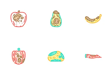 Rotten Food Waste Icon Pack