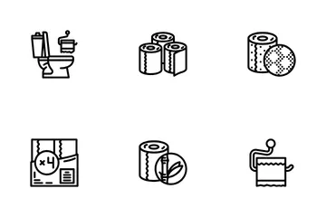 Rouleau de papier toilette Pack d'Icônes