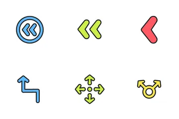 Rounded Arrows Icon Pack