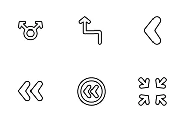 Rounded Arrows Icon Pack