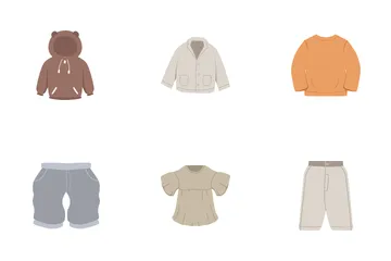 Roupas de bebê Icon Pack