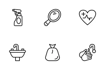 Routine d'hygiène Pack d'Icônes
