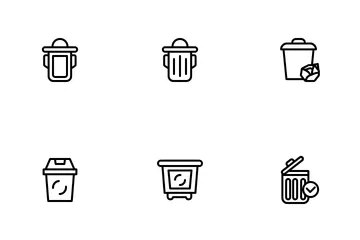 Rubbish Bin Icon Pack