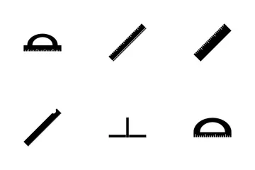 Ruler Glyph Icon Pack
