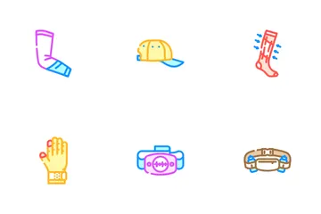 Running Accessories Shoes Icon Pack