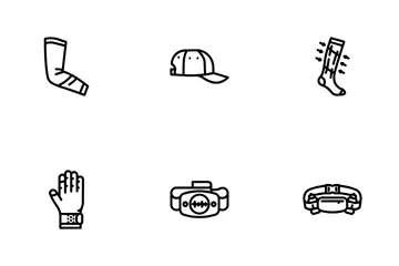 Running Accessories Shoes Icon Pack