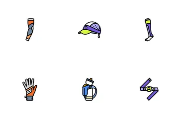 Running Accessories Shoes Watch Icon Pack