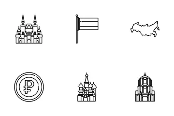 Russia Landmark Icon Pack