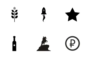 Russisches Symbol Band 1 Icon Pack