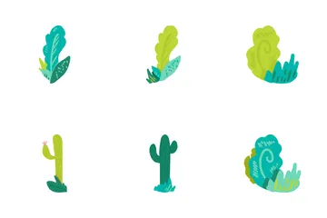Cactus et succulentes Pack d'Icônes
