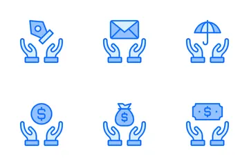 Safe Hand Support Icon Pack