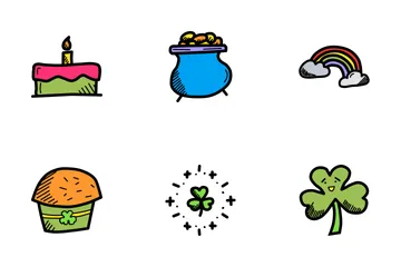 Saint Patrick's Day Doodles Icon Pack