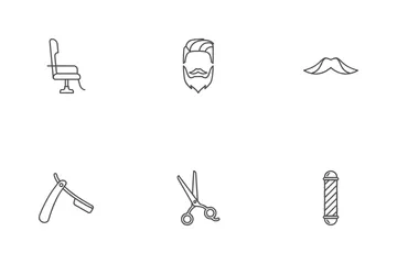 Salon de coiffure et beauté Icon Pack