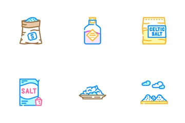 Salt Sea Food Crystal Powder Icon Pack