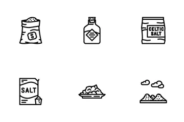 Salt Sea Food Crystal Powder Icon Pack