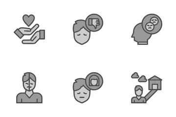 Salud mental Icon Pack