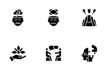 Salud mental Icon Pack