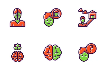 Salud mental Icon Pack