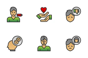 Salud mental Icon Pack