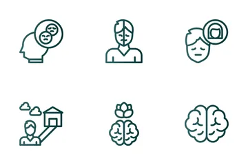 Salud mental Icon Pack