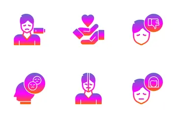 Salud mental Icon Pack