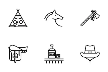 Salvaje oeste Paquete de Iconos