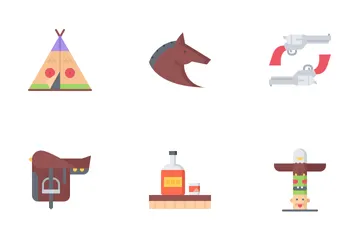Salvaje oeste Paquete de Iconos
