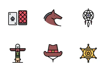 Salvaje oeste Paquete de Iconos