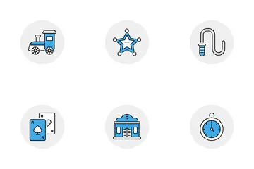 Salvaje oeste Paquete de Iconos