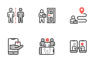 Sans contact Pack d'Icônes