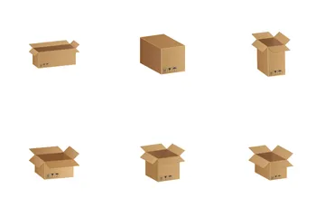 Сardboard Box Icon Pack