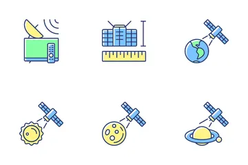 Satellites Types Icon Pack