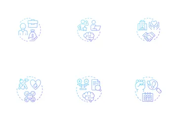 Satisfacción laboral Paquete de Iconos