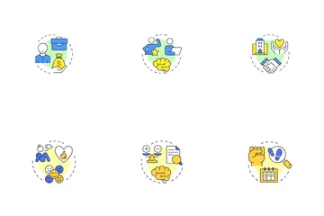 Satisfacción laboral Paquete de Iconos