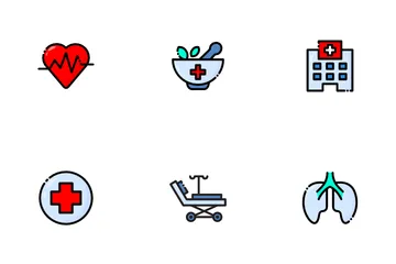 Saudável e médico Icon Pack