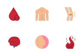 Saúde do corpo Pacote de Ícones