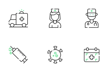 Saúde e medicina Pacote de Ícones