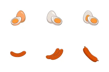Sausage And Egg Icon Pack