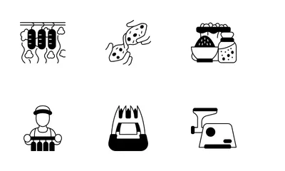 Sausage Making Icon Pack