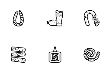 Sausage Meat Pork Icon Pack