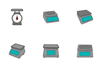 Scales For Weight Measuring Icon Pack