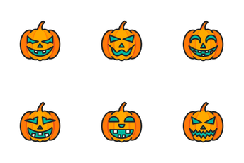 Scary Pumpkin Icon Pack