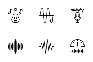 Schallwelle Symbolpack